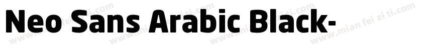 Neo Sans Arabic Black字体转换